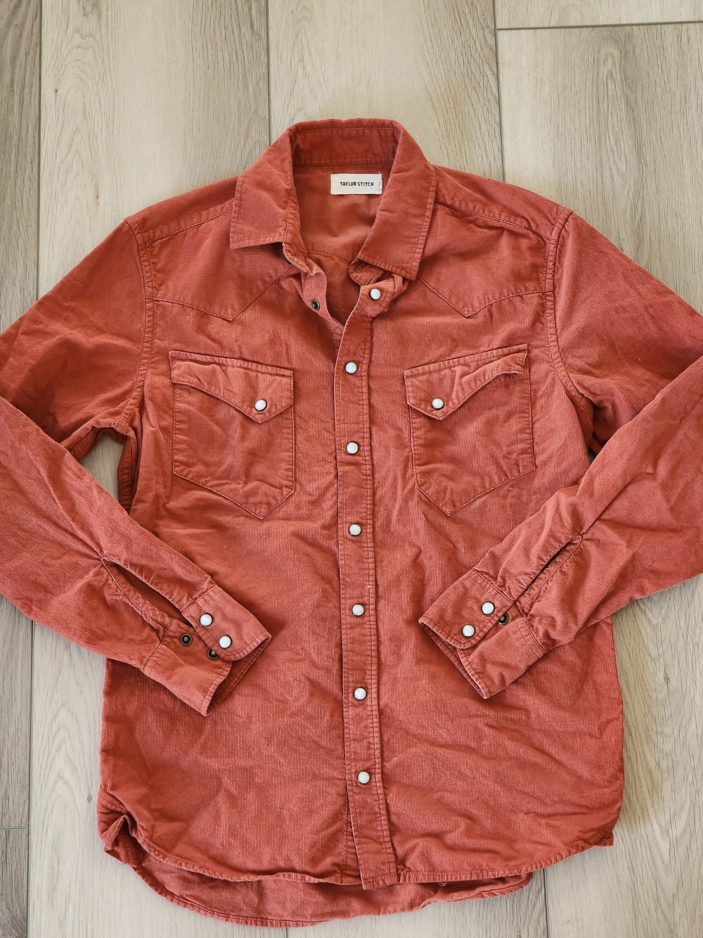 Taylor Stitch Burnt Orange Long Sleeve-Size 38
